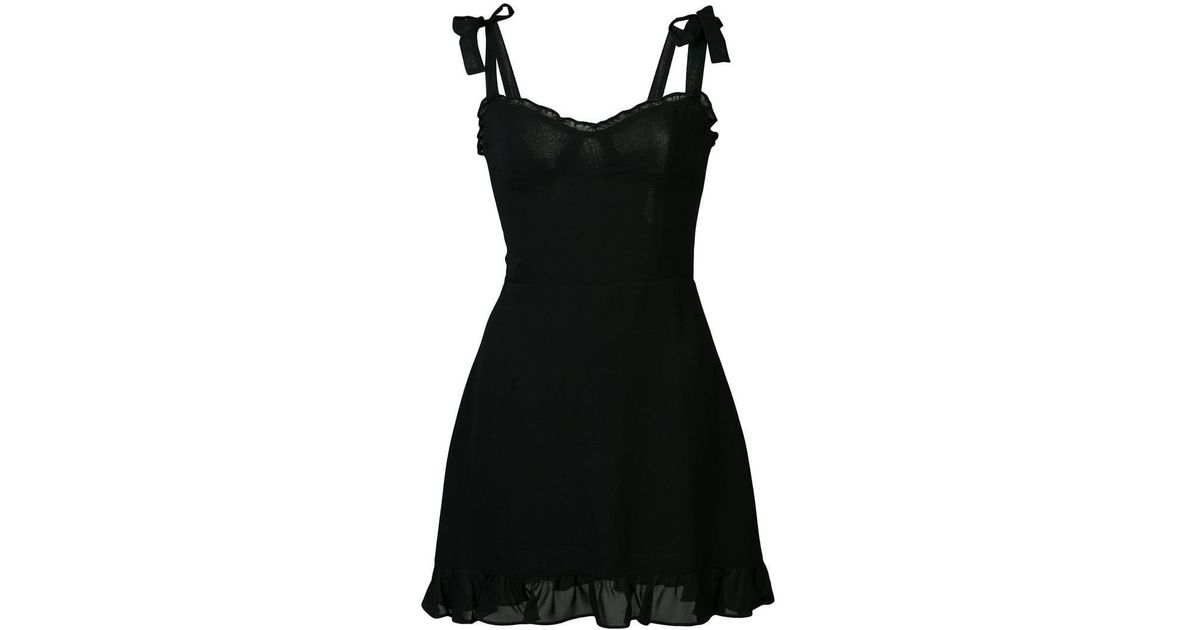reformation christine dress black
