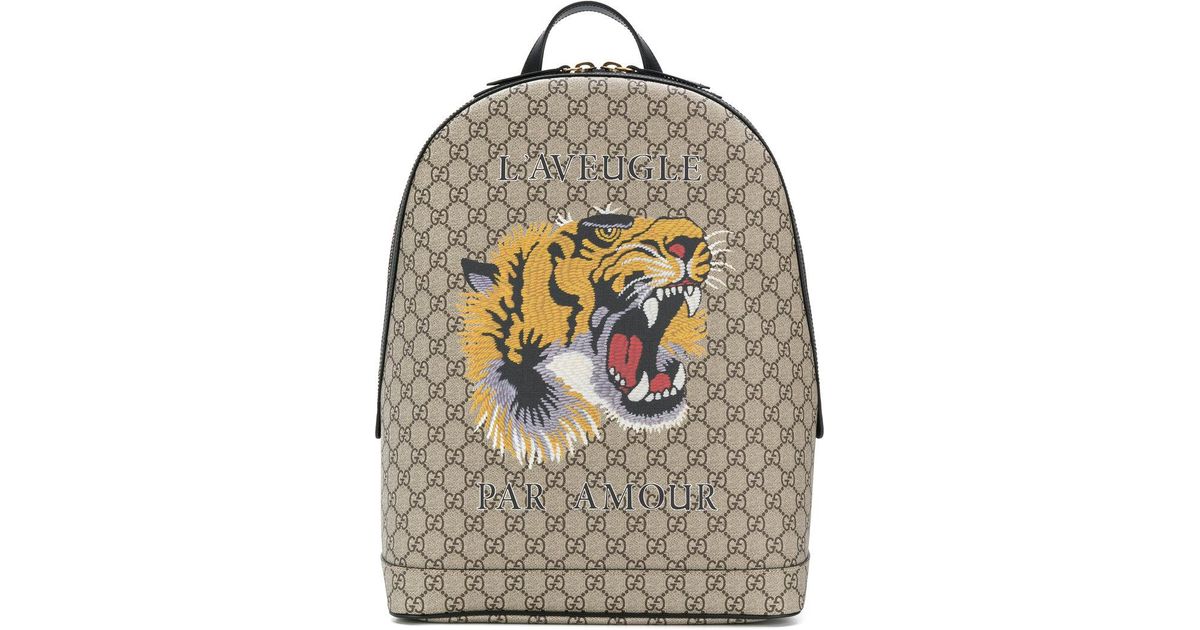 gucci backpack lion