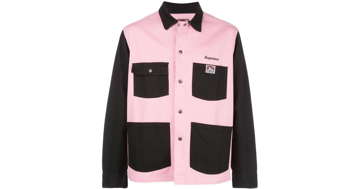 Supreme Cotton X Ben Davis Chore Jacket in Pink for Men | Lyst