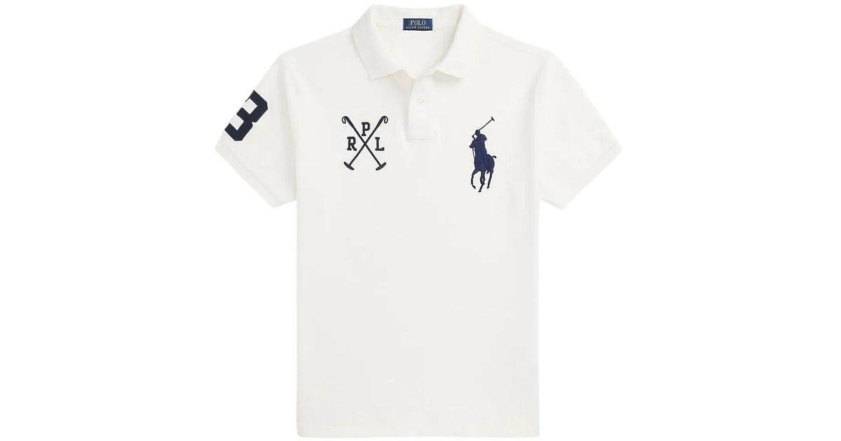 Polo Ralph Lauren Cotton Polo Shirt in White for Men | Lyst
