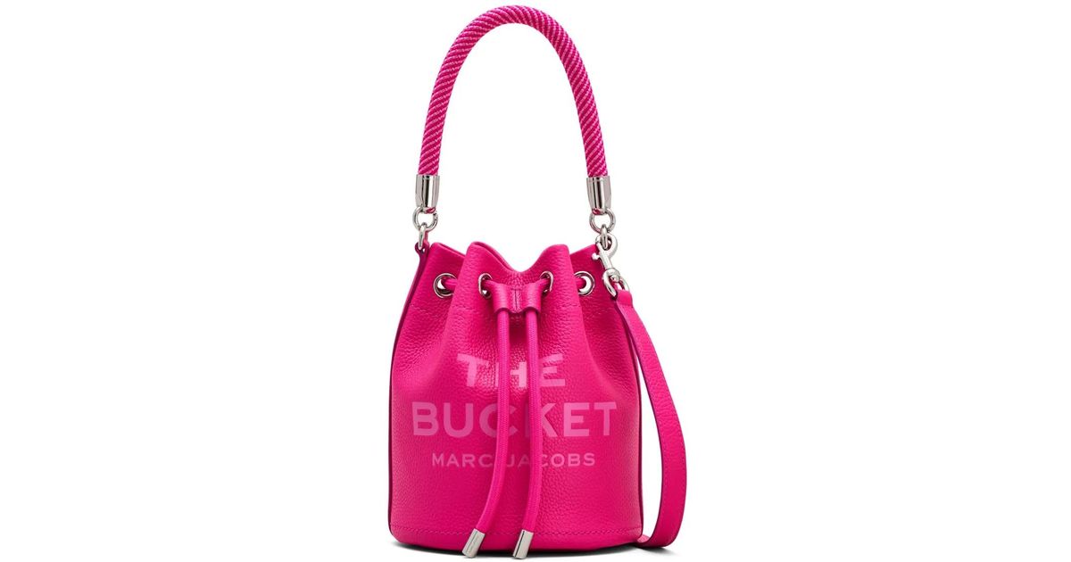 Marc Jacobs The Leather Bucket Bag in Pink | Lyst