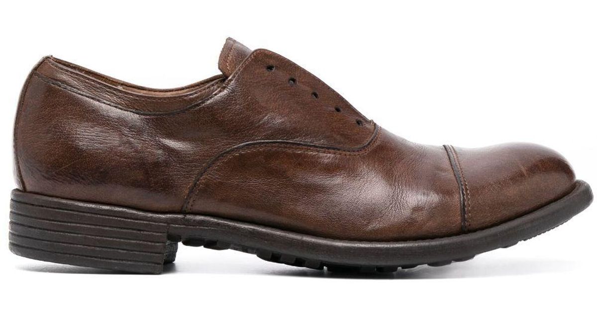 Officine Creative Calixte 003 Leather Brogues in Brown | Lyst