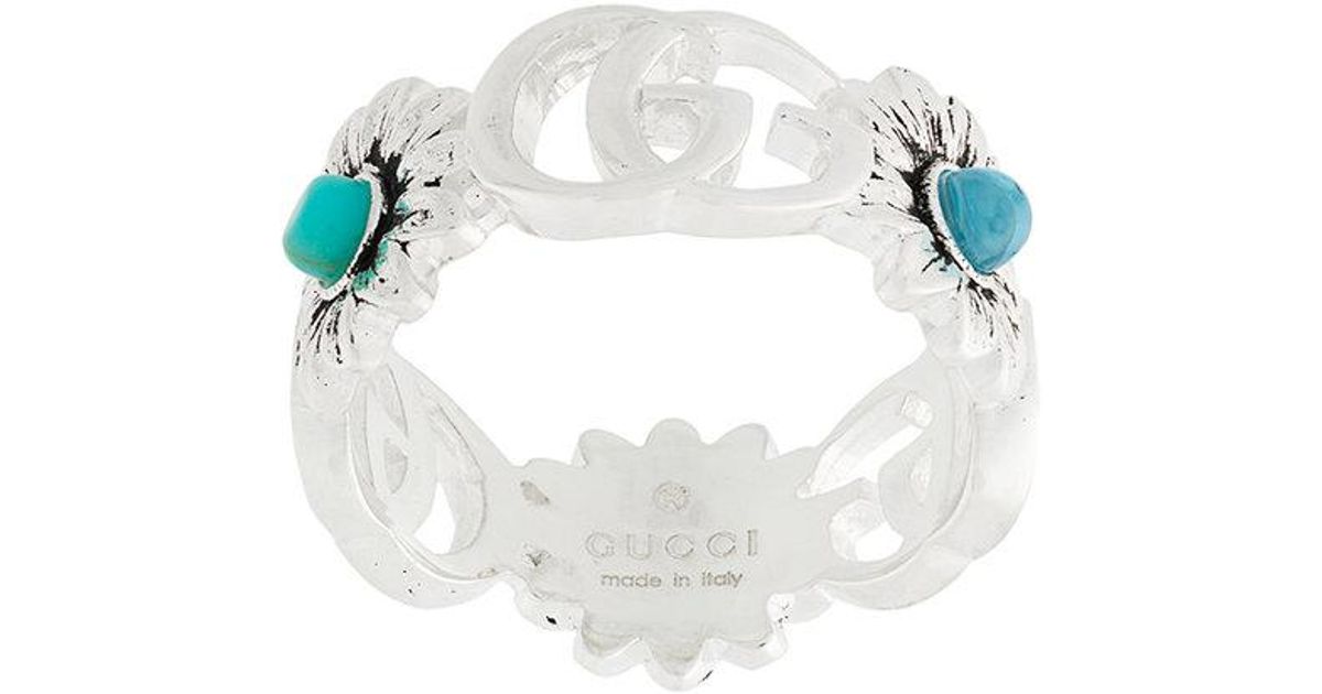 gucci double flower ring