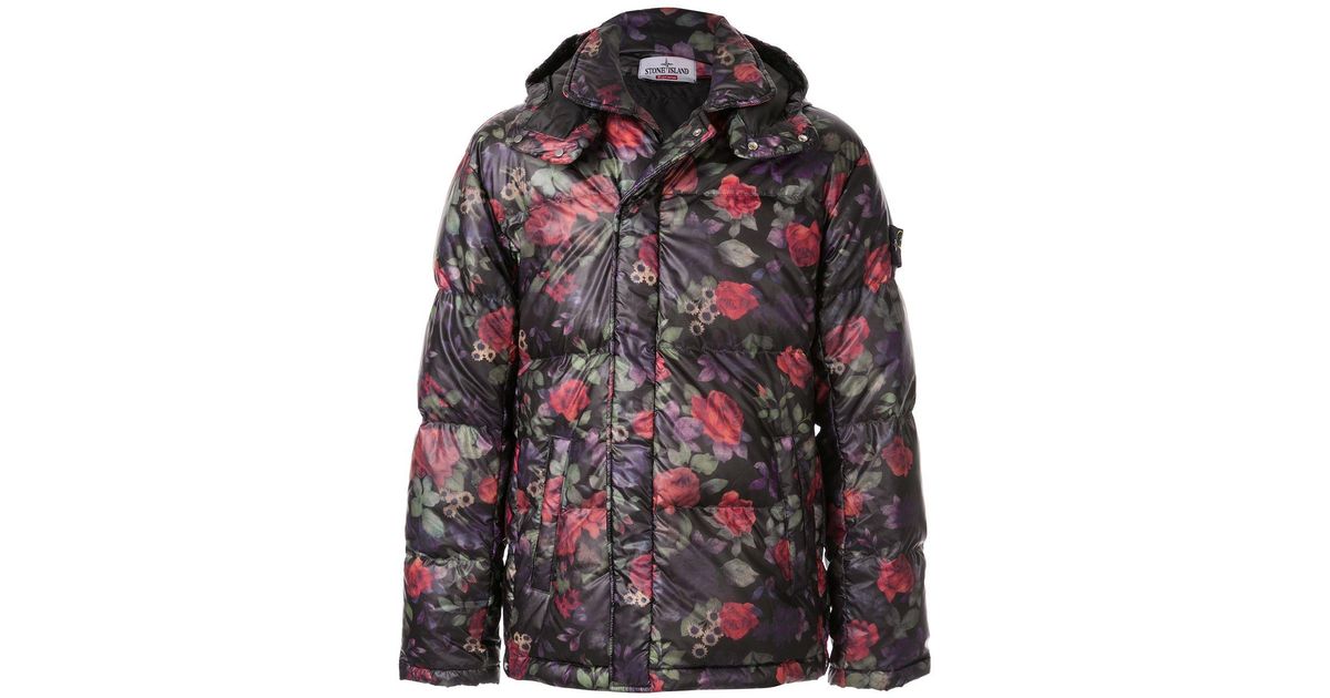 supreme x stone island puffer jacket
