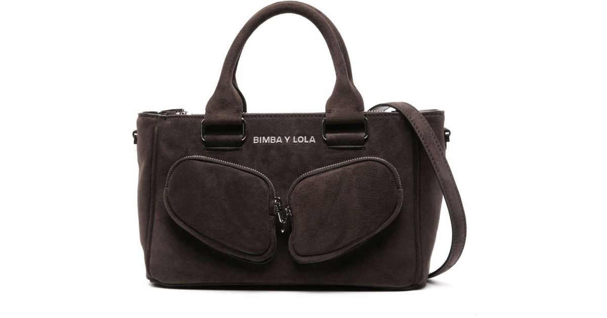 Bimba y Lola logo-plaque Leather Shoulder Bag - Farfetch