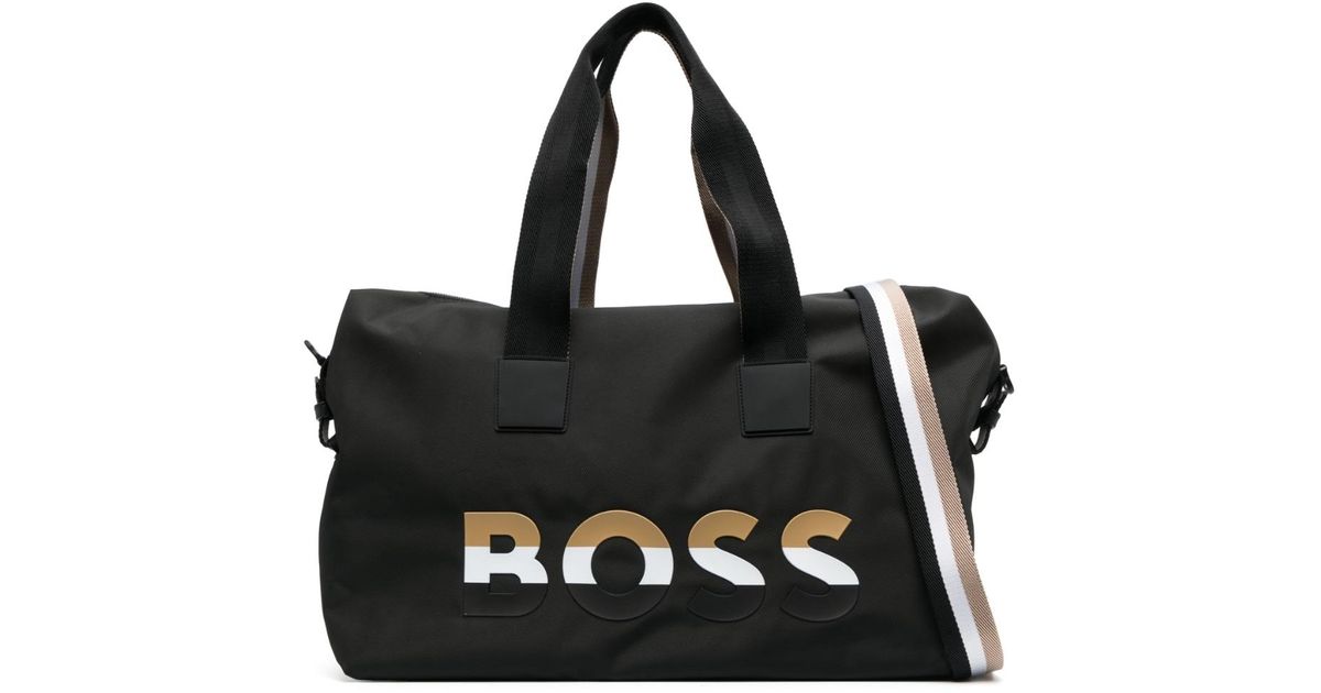 BOSS by HUGO BOSS Logo-patch Tote Bag in Black for Men | Lyst