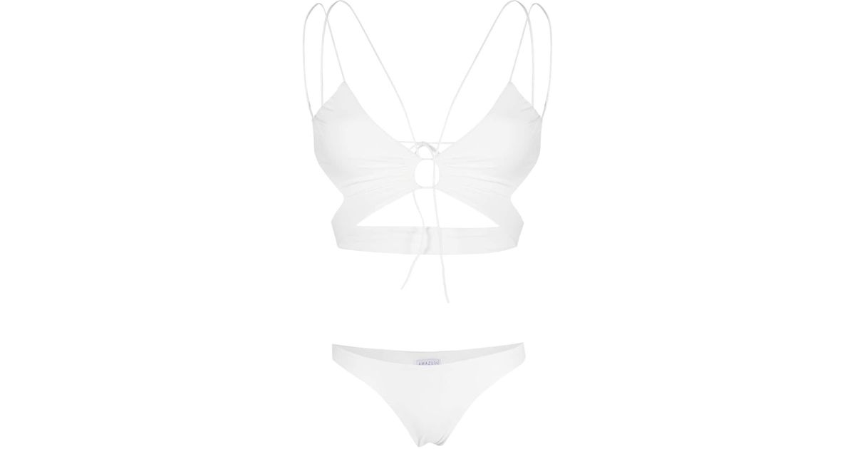 Amazuìn Jany Twopiece Bikini in White Lyst