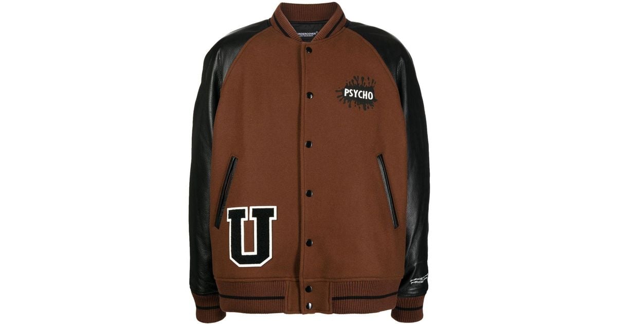 Undercover Psycho Patch Bomber Jacket in Brown for Men | Lyst Canada