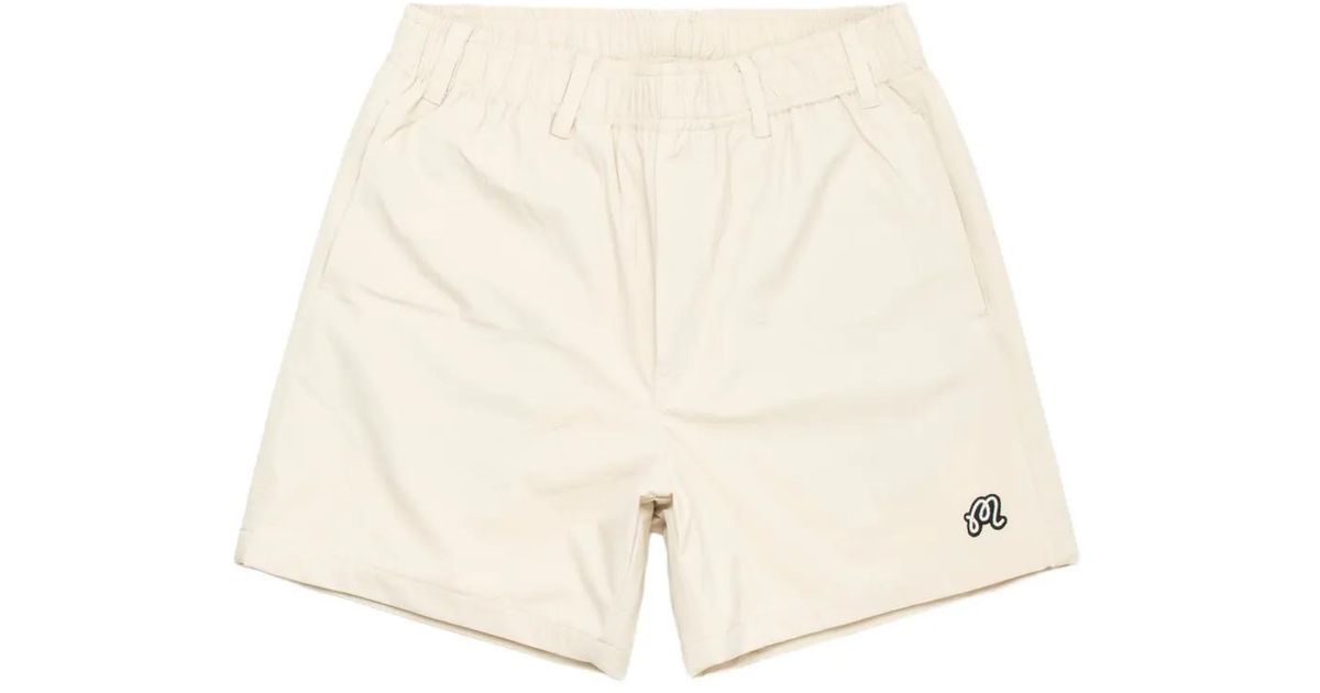 Malbon Golf Scooter Coolcore Elasticated Shorts in Natural for Men