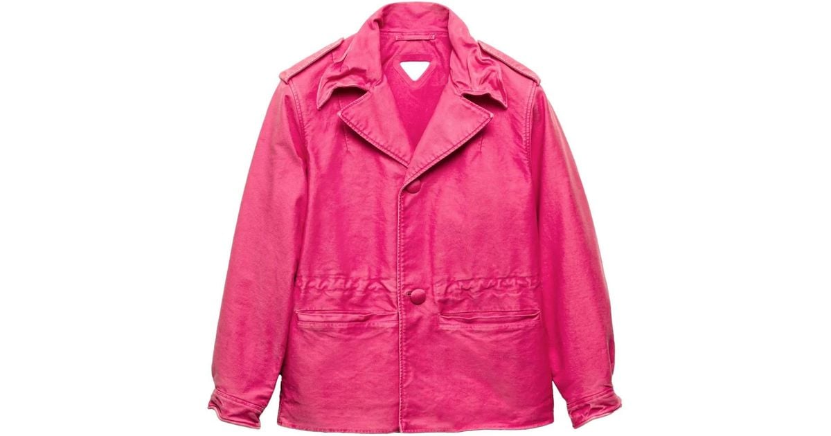 メンズ Prada ブルゾン ジャケット ピンク | Lyst