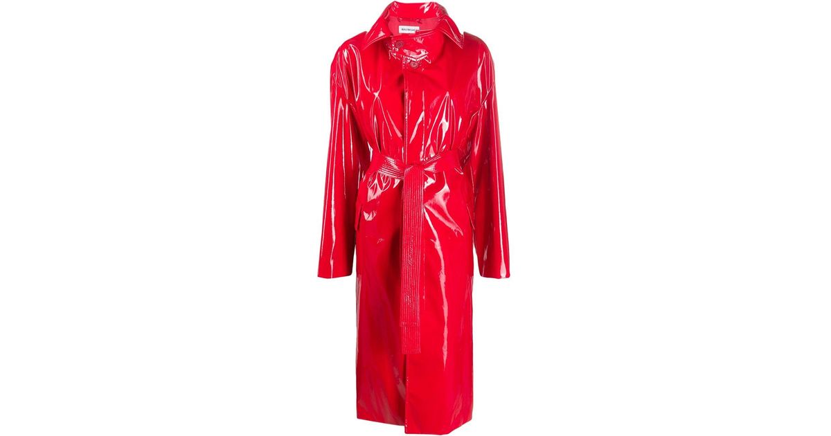 Balenciaga Patent Leather Trench Coat 