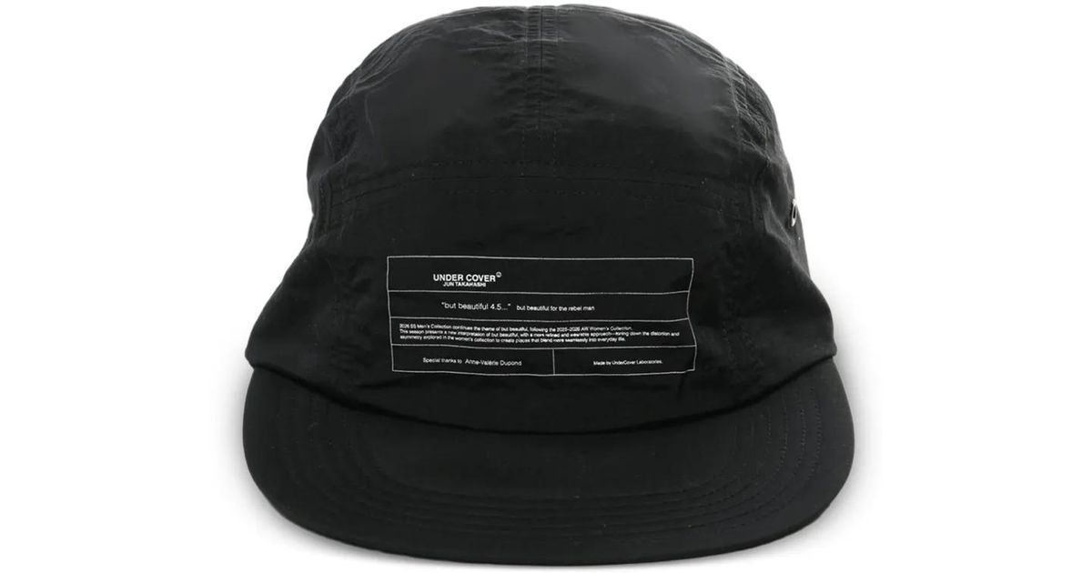 Undercover X Kijima Takayuki Text-Print Cap in Black for Men | Lyst UK