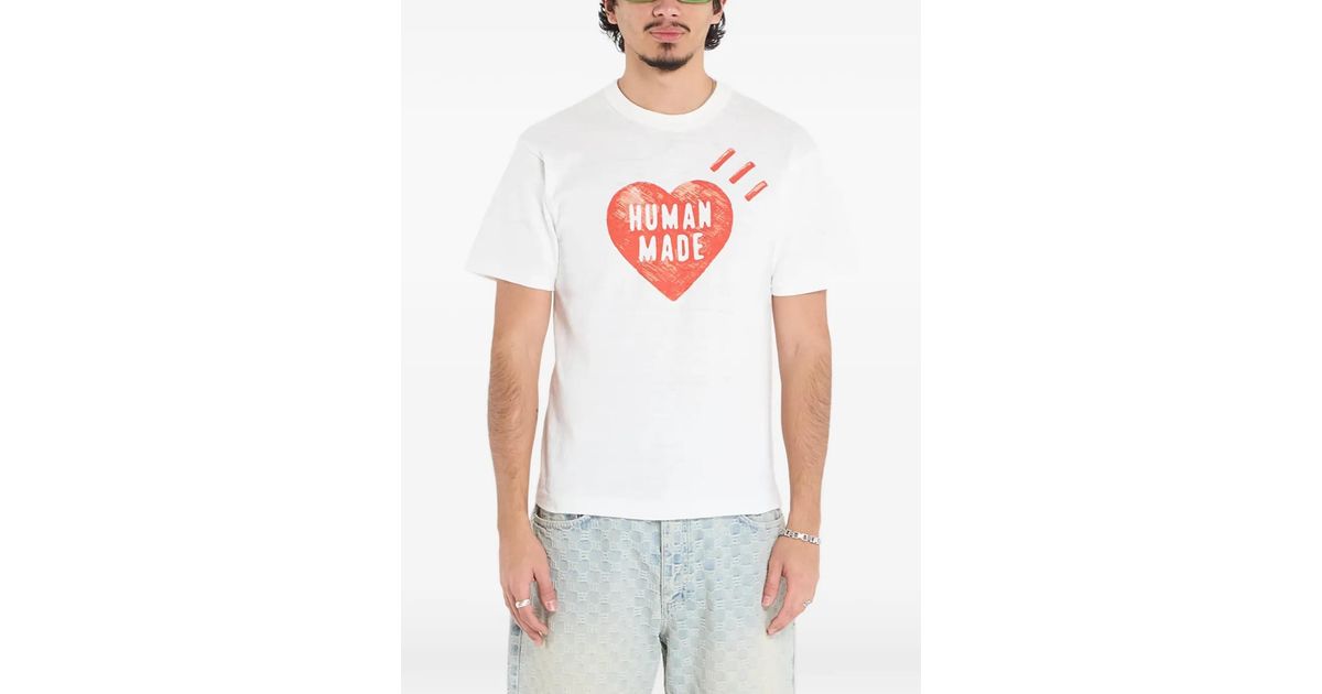 Human Made Graphic T-Shirt in White | Lyst