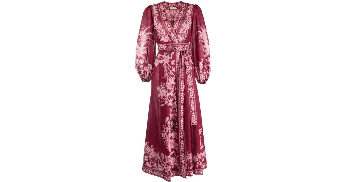 Wrap Dress Zimmermann Dresses Zimmermann Silk Wrap Midi Dress