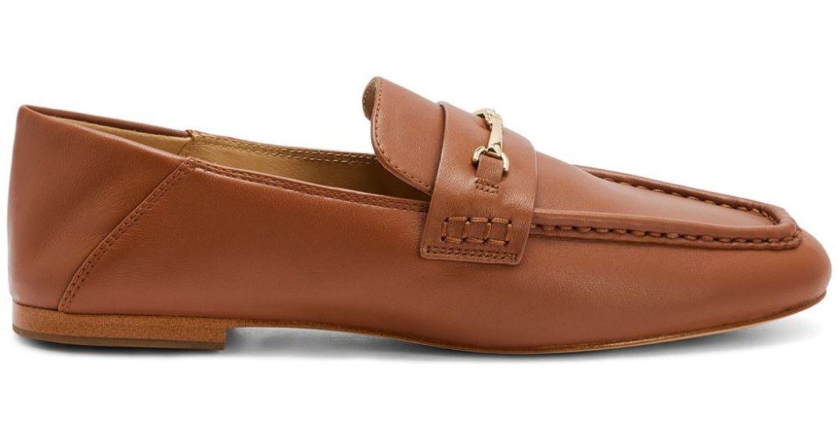 michael kors loafers brown