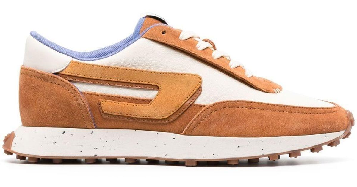 DIESEL Leather Sracer Lc W Lowtop Sneakers in Brown Lyst Canada