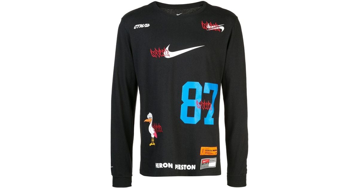 Nike X Heron Preston L/s T-shirt in Black for Men | Lyst