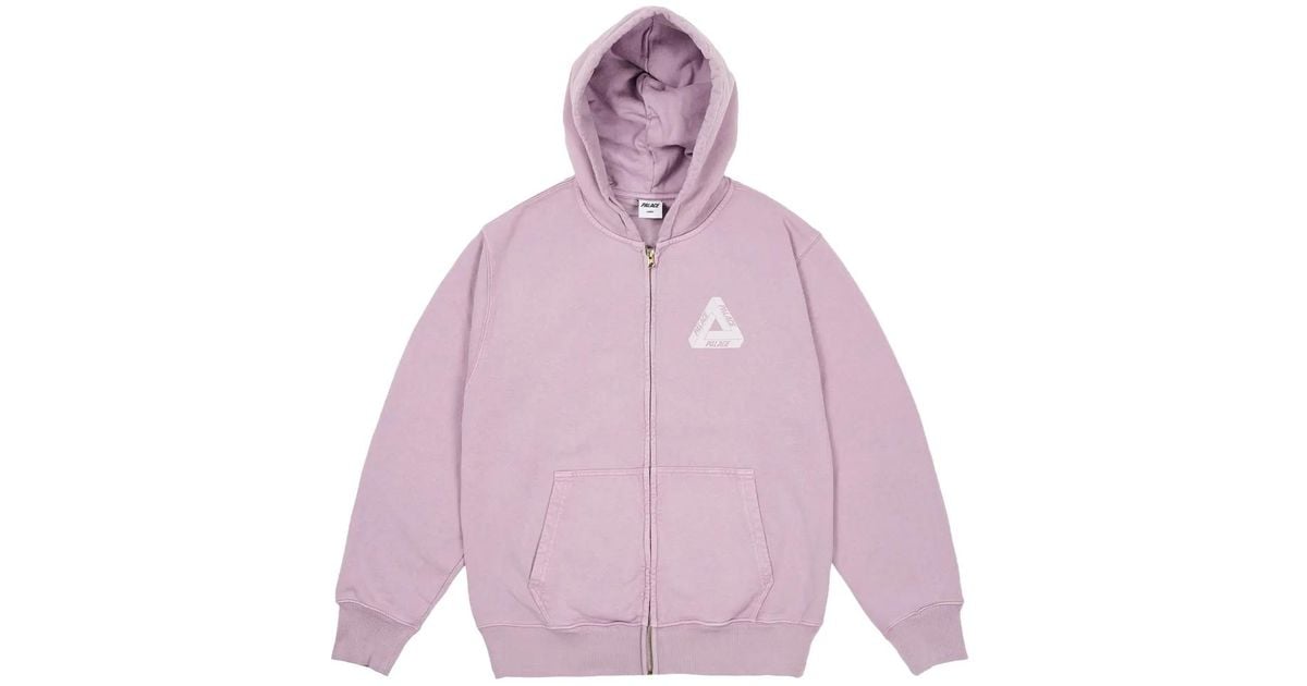 Palace Pigment Wash Tri-Ferg Hoodie in Pink for Men | Lyst