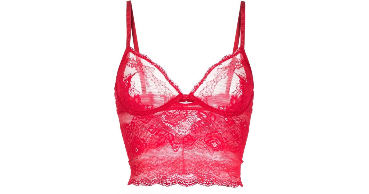 Wacoal Ravissant Sheer-lace Bralette in Pink | Lyst