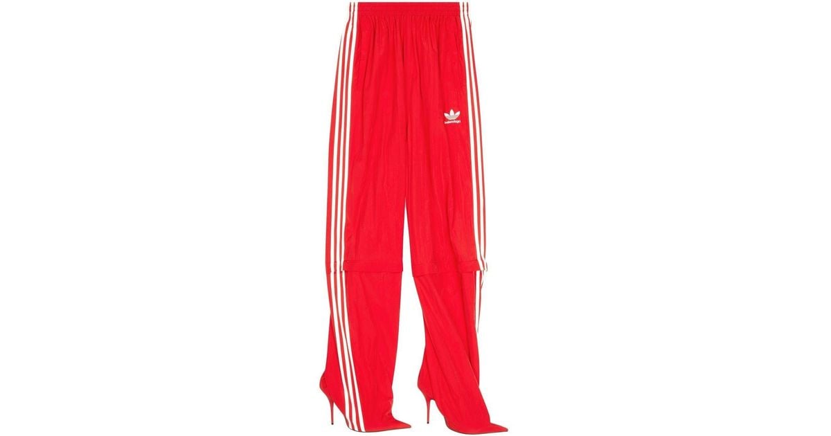 Balenciaga X Adidas Pantashoes Track Pants in Red Lyst Australia