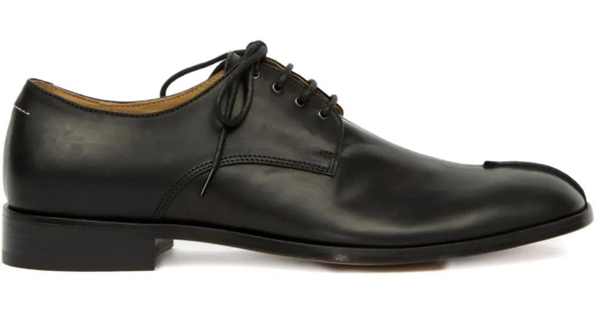 MM6 by Maison Margiela Lace-Up Derby Shoes in Black for Men | Lyst