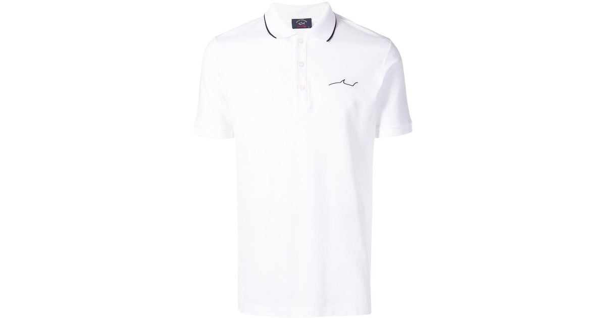 paul and shark white polo