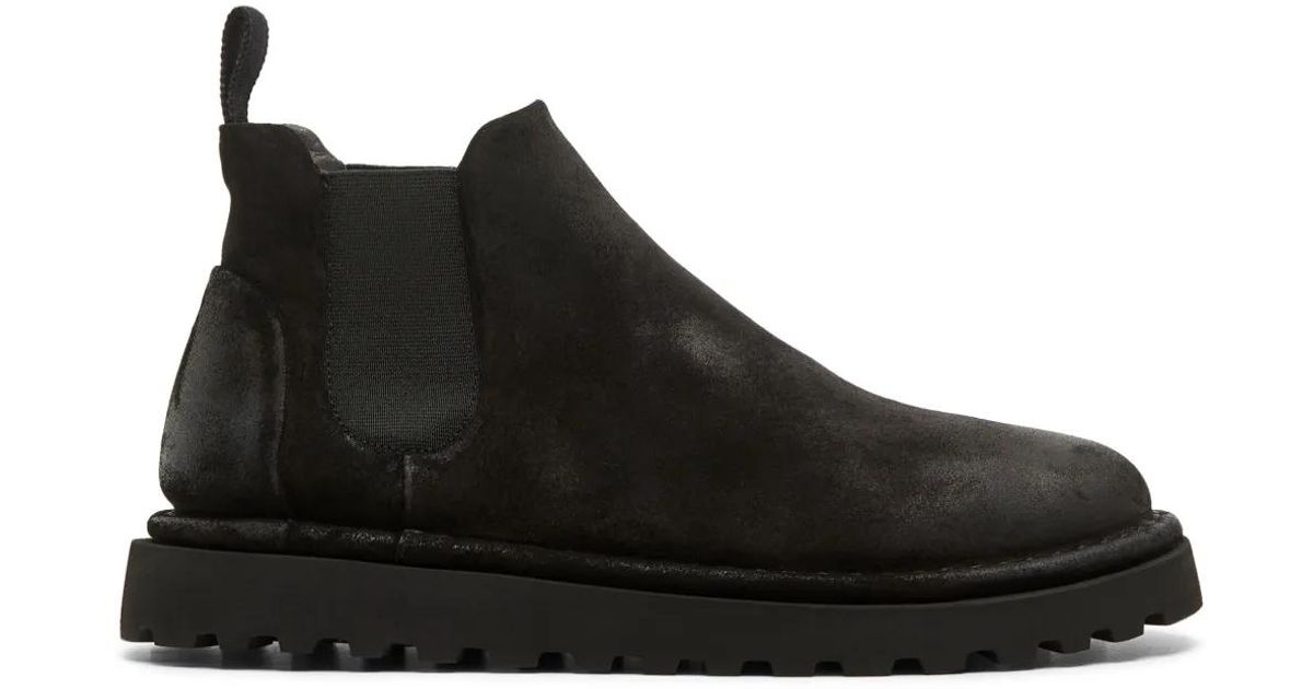 Marsèll Flat Ankle Boots Marsèll in Black | Lyst