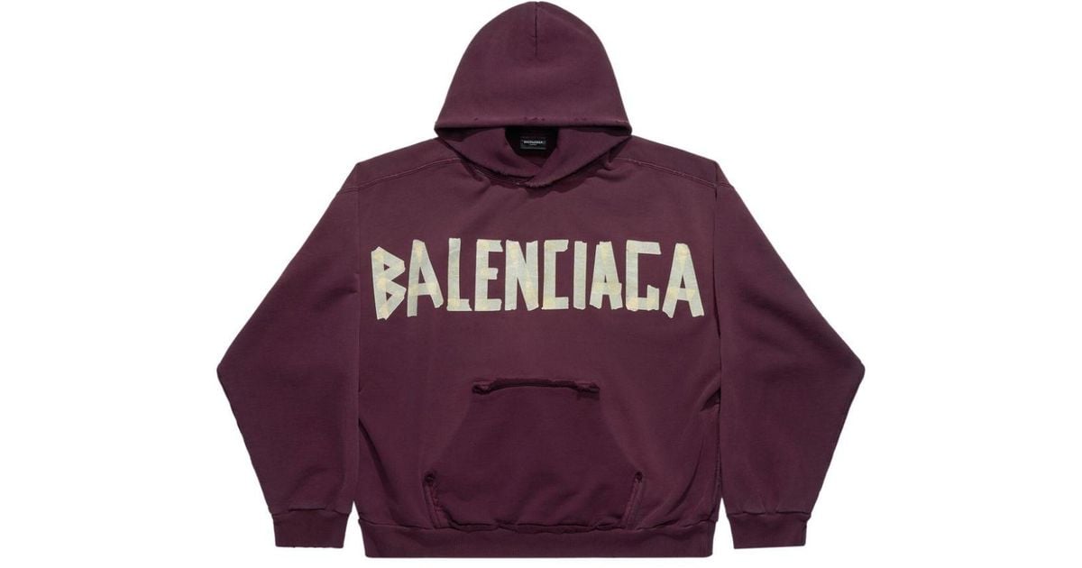 Balenciaga Tape Type Hoodie in Lila | Lyst DE