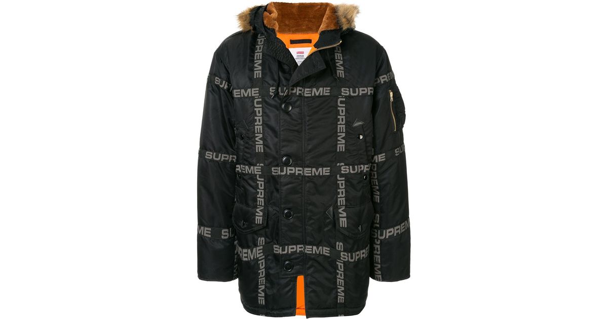 supreme padded jacket