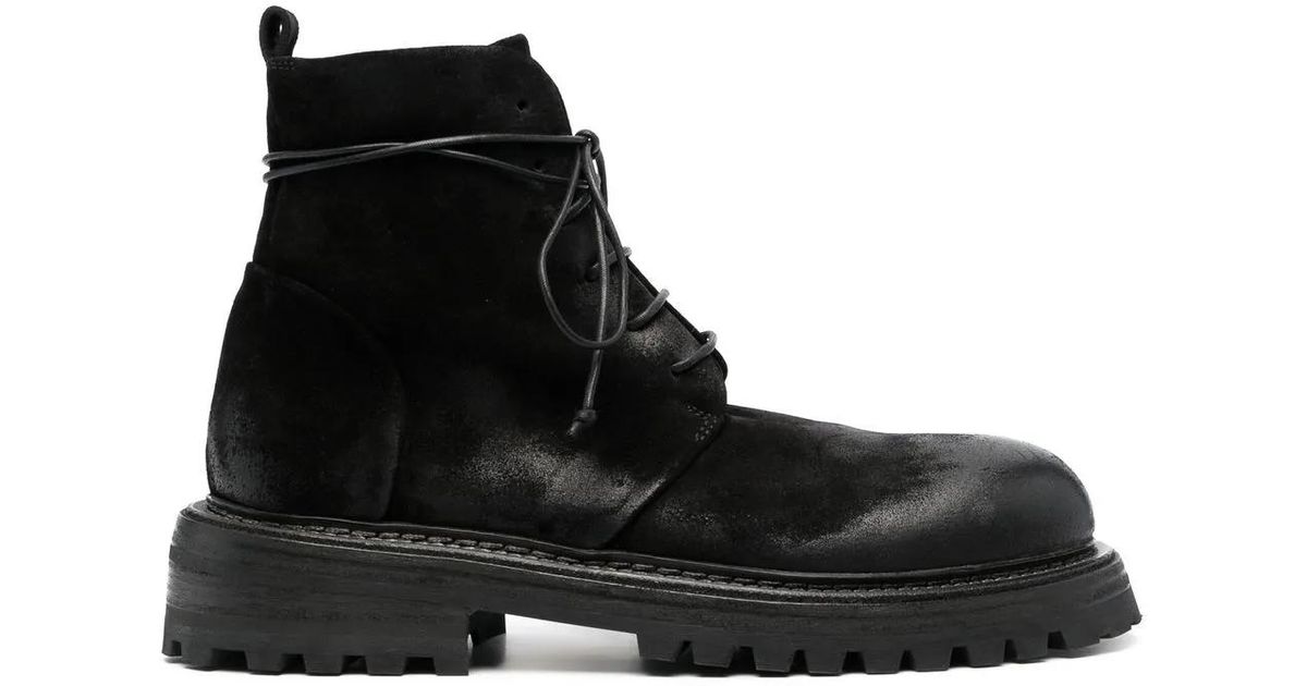 Marsèll Ankle Boots With Lace-Up Closure And Rugged Sole in Black for ...