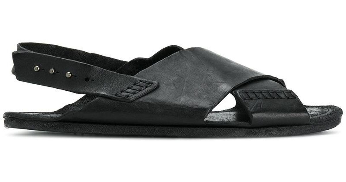 mens black sandals