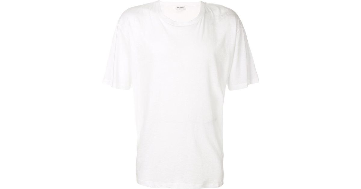 saint laurent plain t shirt