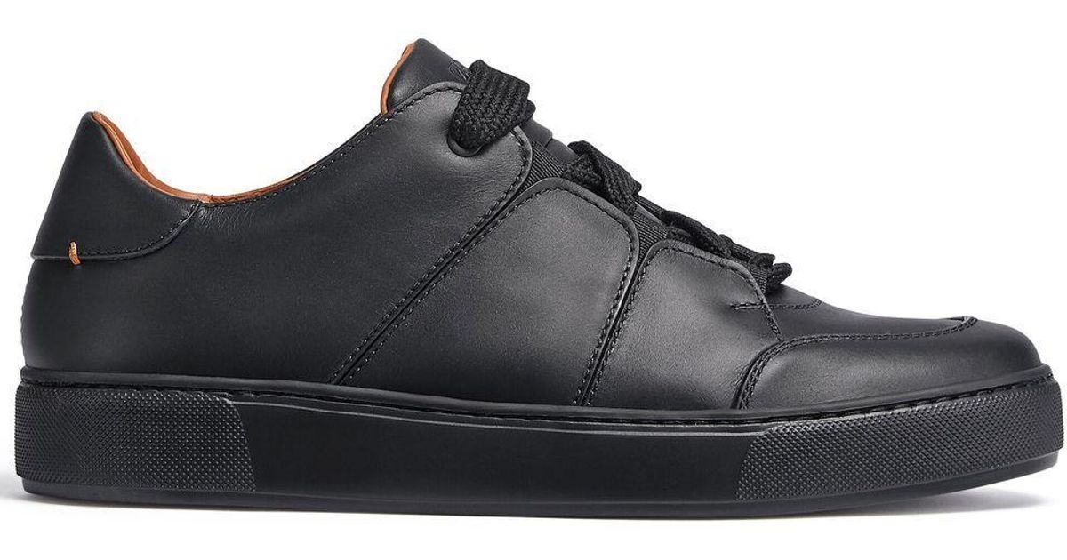 Zegna Calfskin Tiziano Sneakers in Black for Men | Lyst