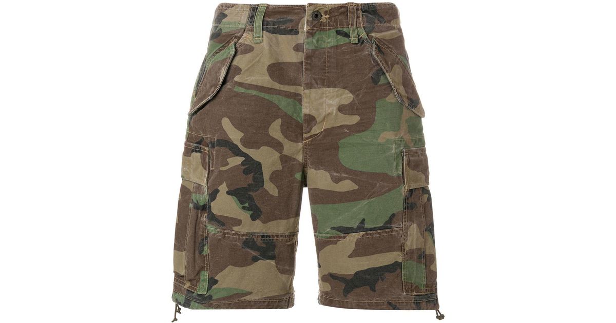 polo camo cargo shorts