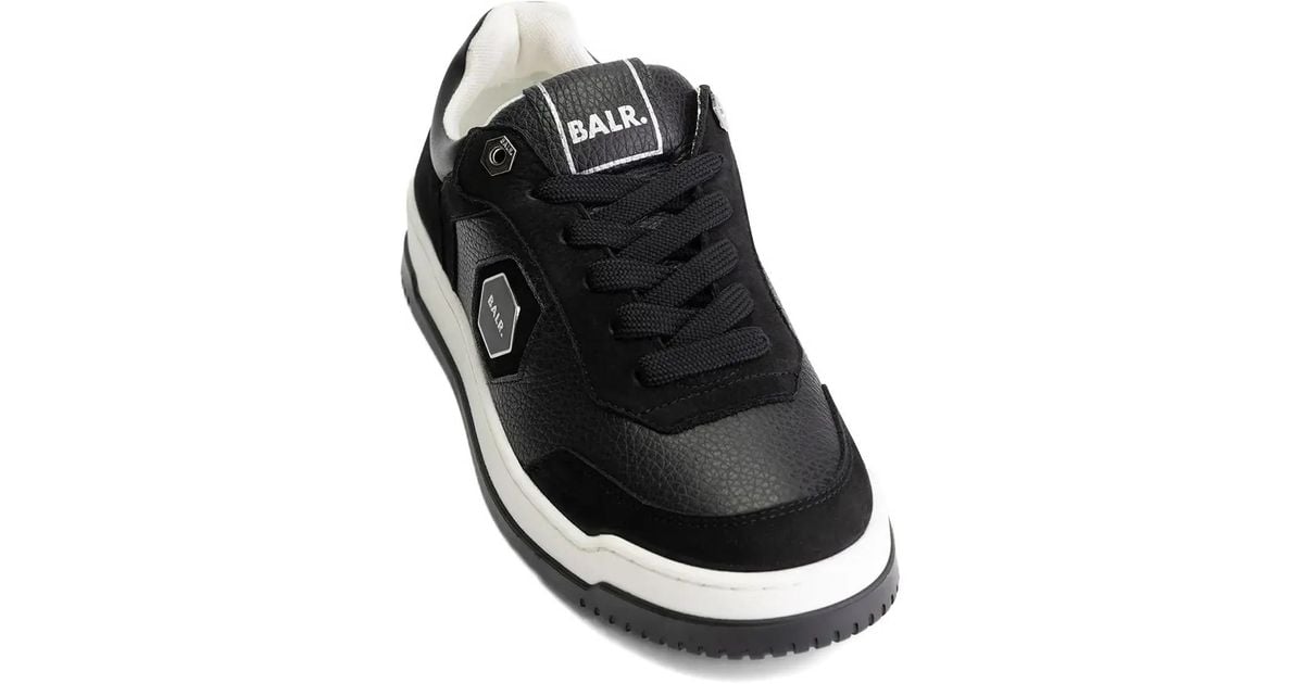 BALR Q-Series Classic Cup Leather Panelled Sneakers in Black for Men | Lyst