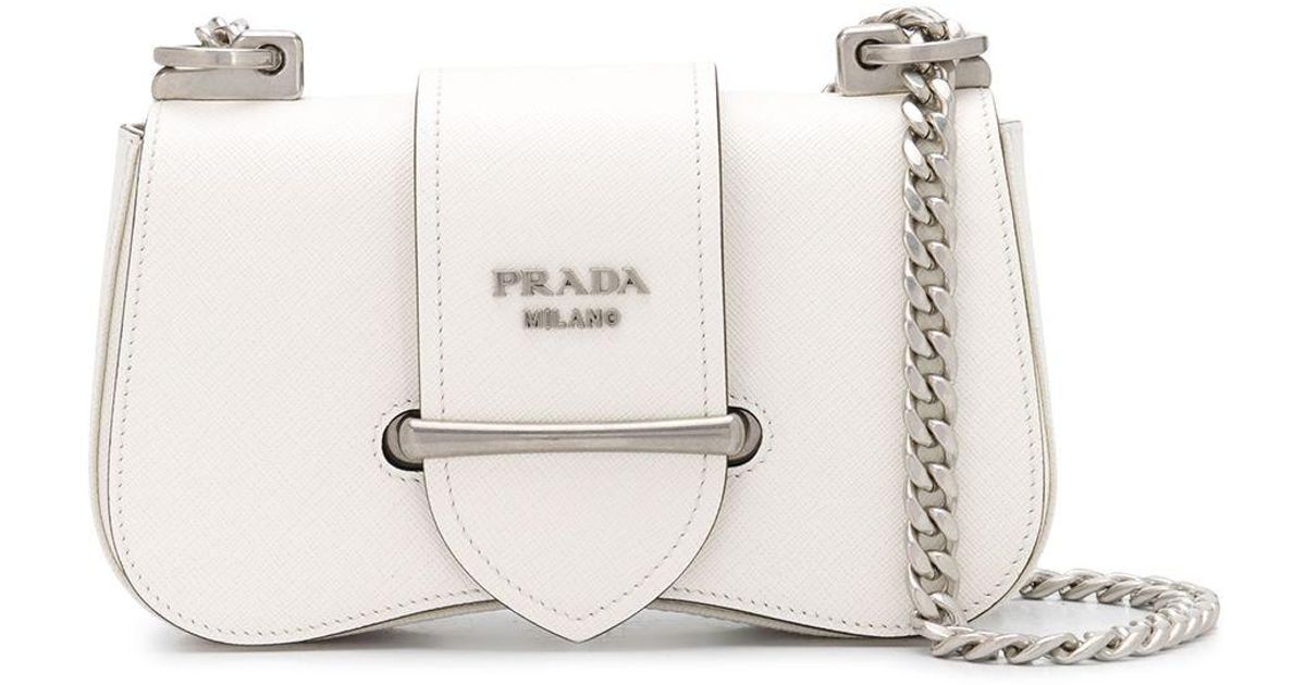 Prada Sidonie Saffiano Leather Bag in White Lyst