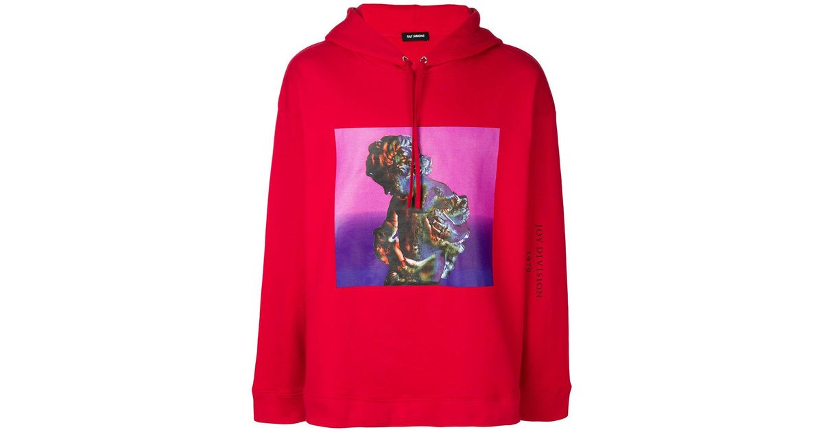 raf simons joy division hoodie