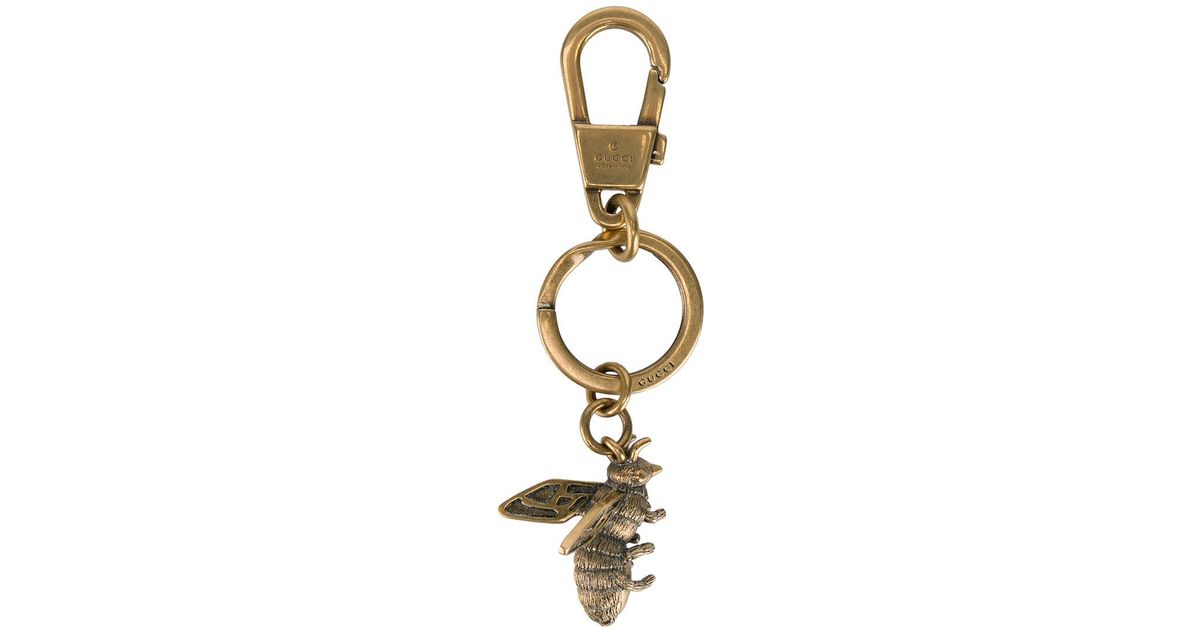 Gucci Bee Keychain in Metallic - Lyst