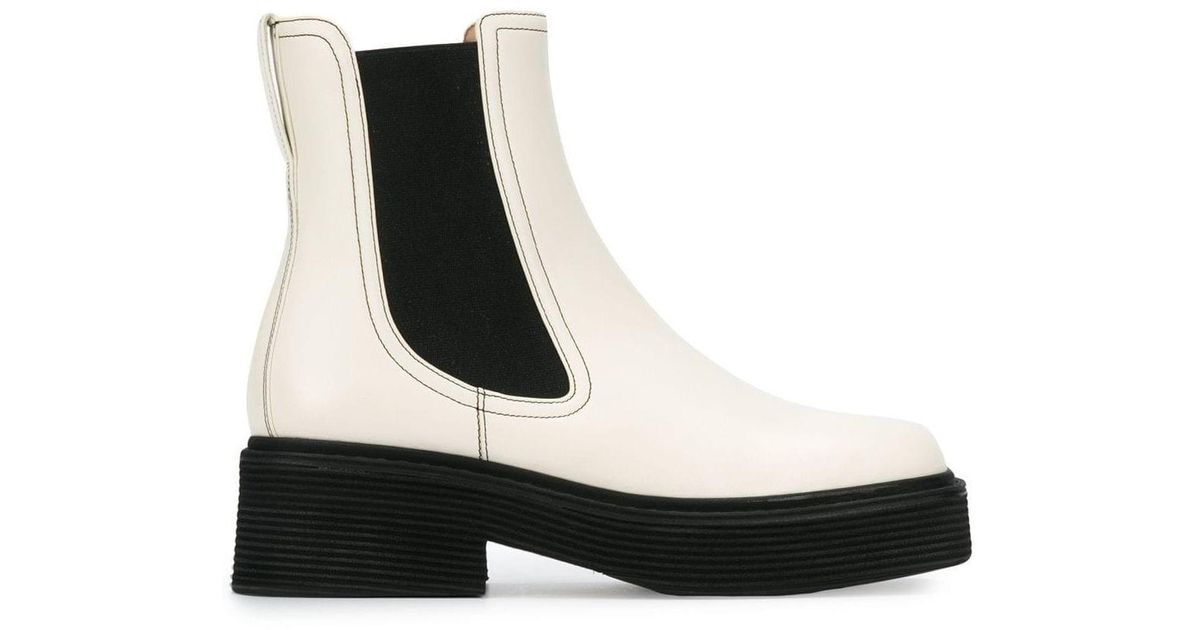 two tone chelsea boots