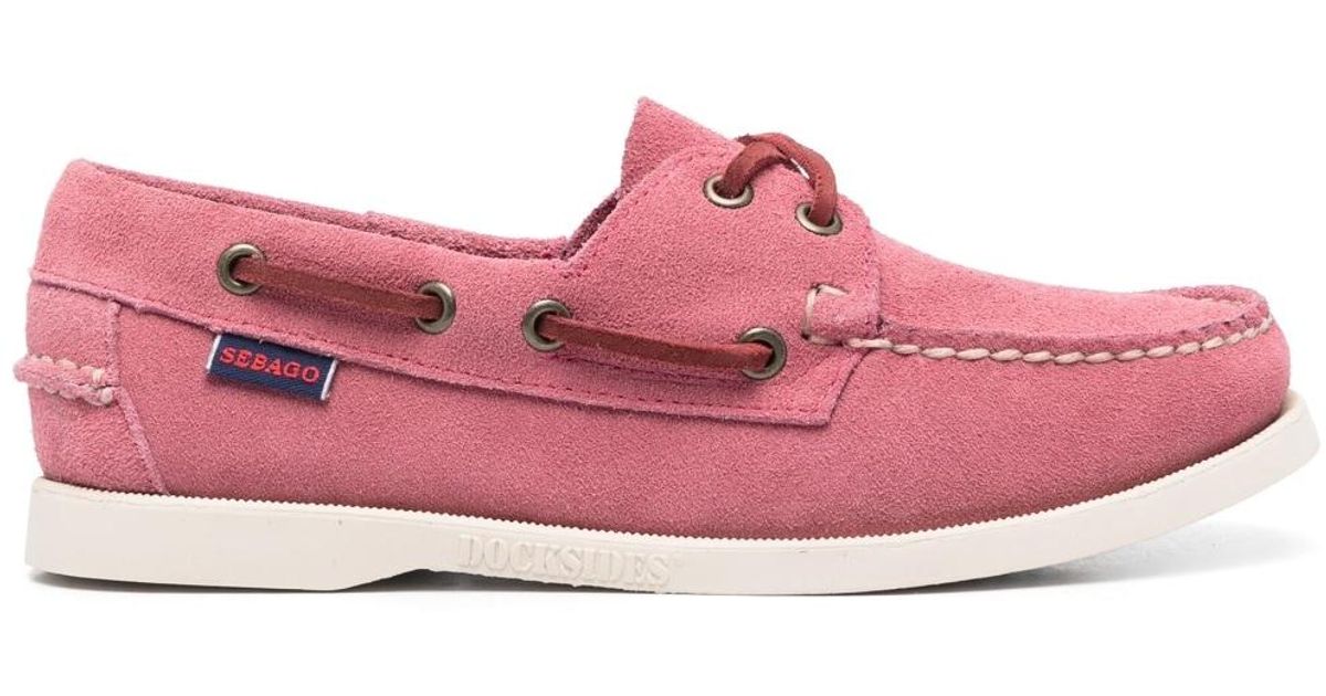 Sebago Boatstyle Suede Loafers in Pink Lyst
