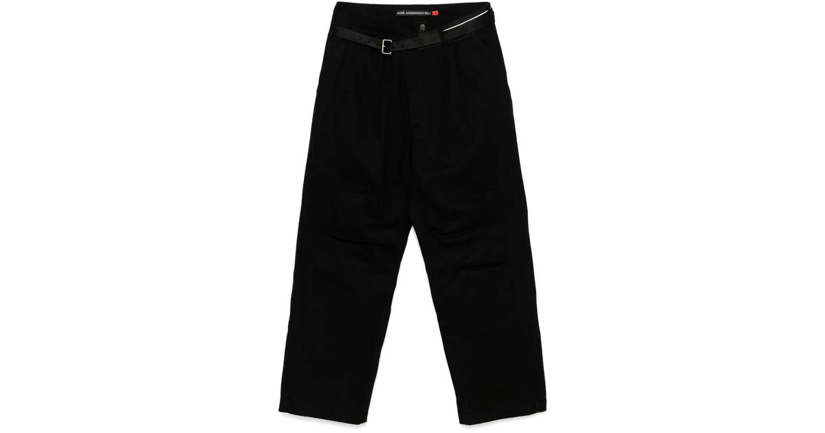 [ANDERSSON BELL] ★UNISEX BLACK CROSS-OVER WIDE JEANS MUSINSA | ANDERSSON BELL Unisex Black Crossover Wide Jeans
