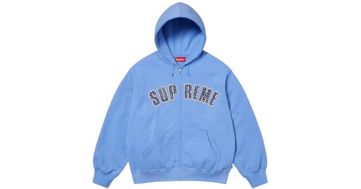 Supreme X B.B Simon Zip-Up Hoodie in Blue for Men | Lyst UK