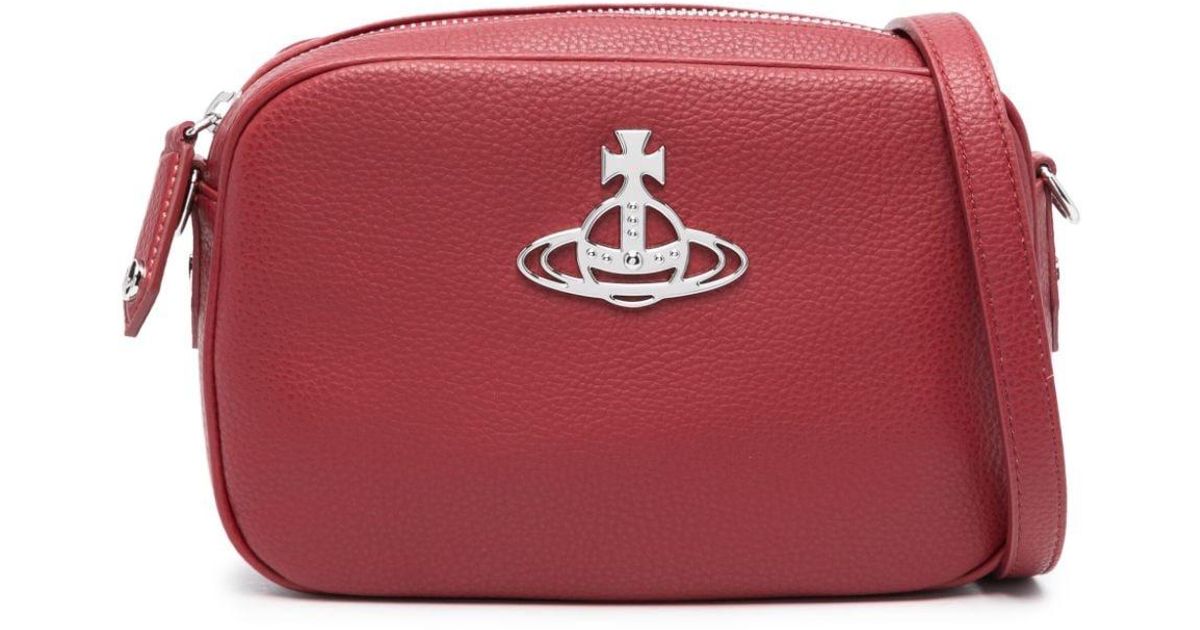 Vivienne Westwood Anna Orb-plaque Crossbody Bag in Red | Lyst