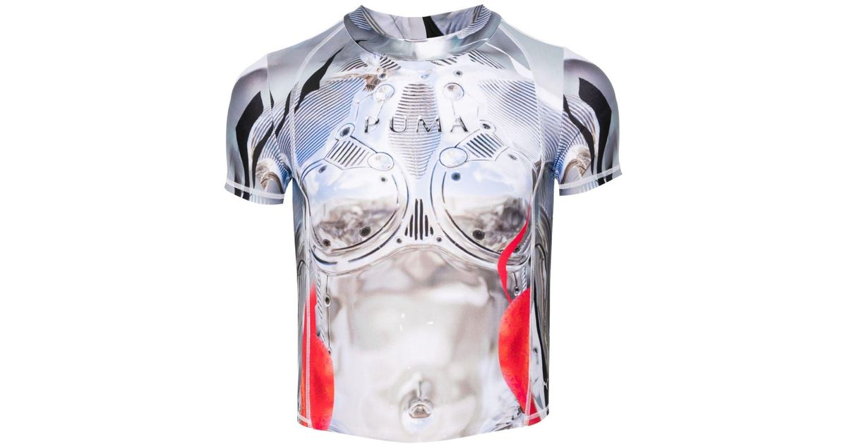PUMA X Ottolinger Graphic-print T-shirt in Blue | Lyst Australia