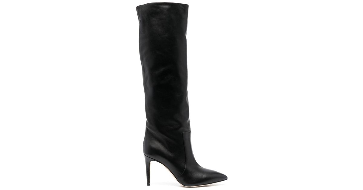 Paris Texas Stiletto 85mm Leather Boots in Black | Lyst
