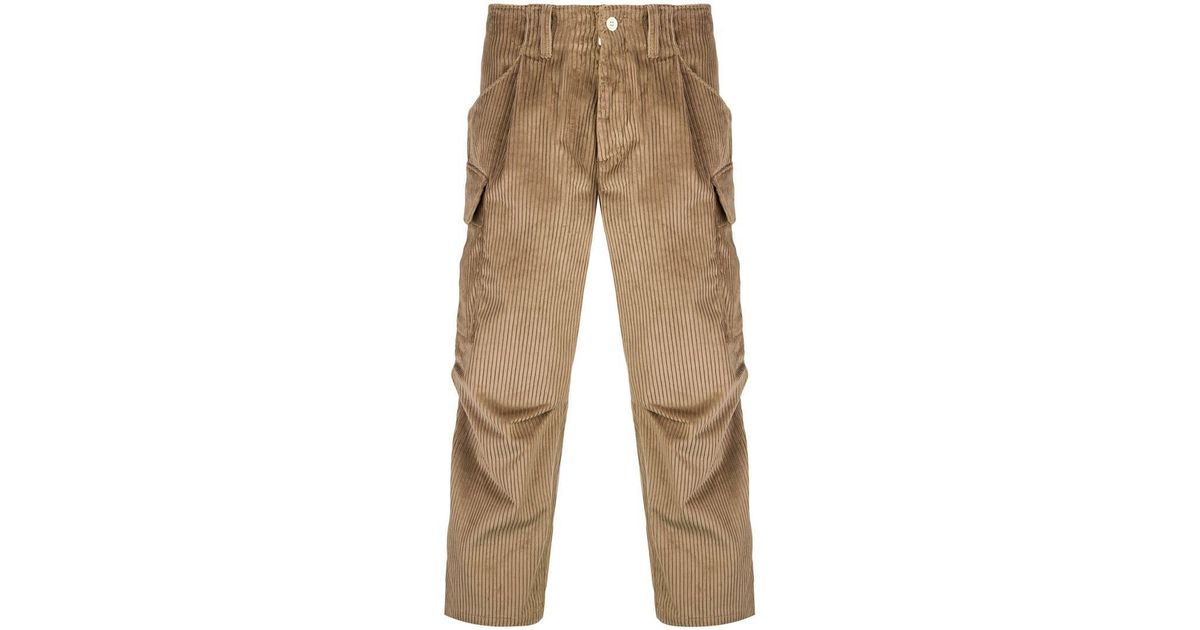corduroy cargo trousers