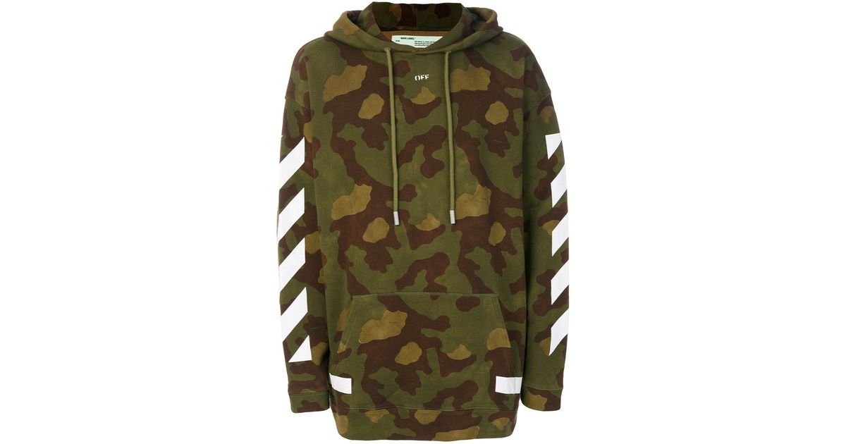 off white camouflage pullover