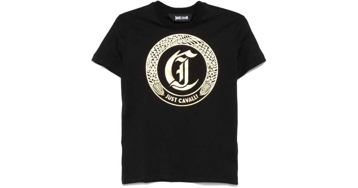Just Cavalli T-shirt bambino Dineg con logo nero main image 0
