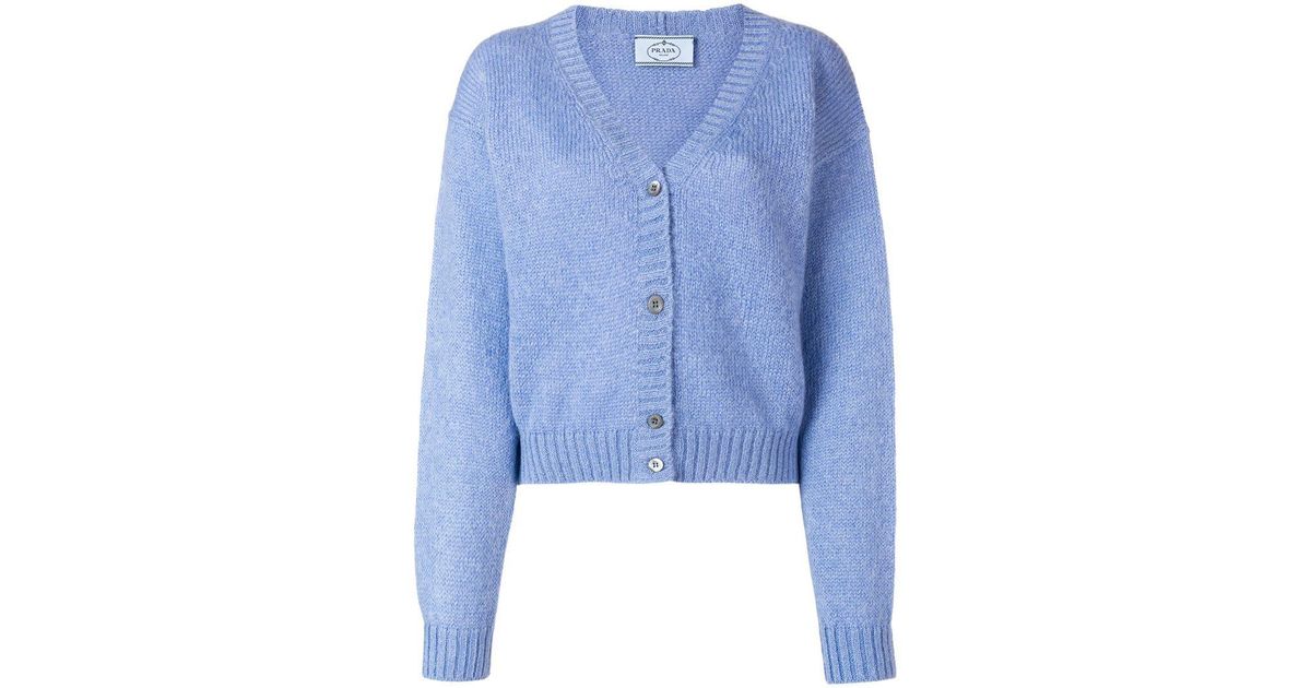 Oatmeal Cropped merino wool cardigan Blue Cropped embroidered wool cardigan...