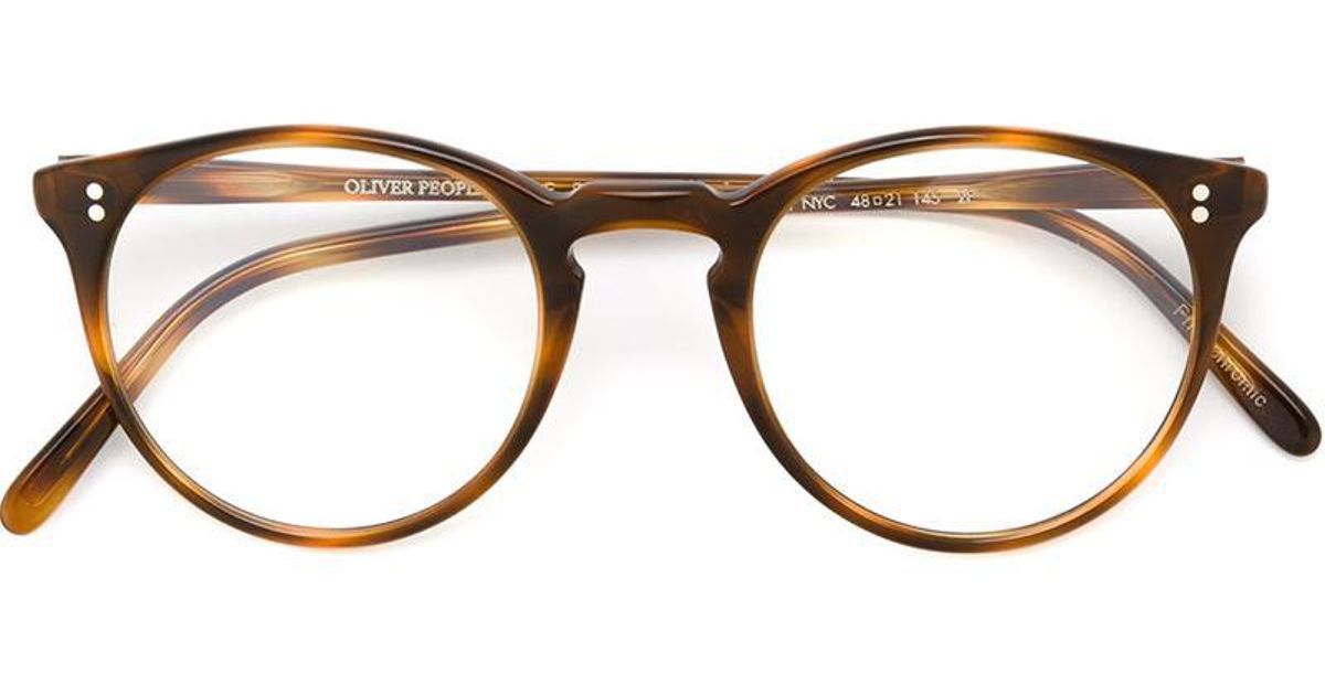 Oliver Peoples ' X The Row' Glasses in Brown - Lyst